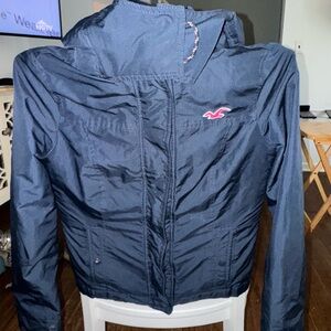 Hollister Navy Blue All Weather Jacket sz Small